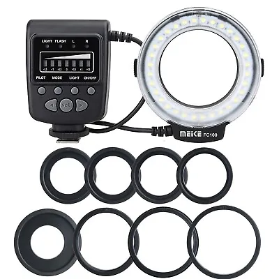 Meike FC-100 FC100 LED Macro Ring Flash Light For Canon Nikon Olympu DSLR Camera • $50.48