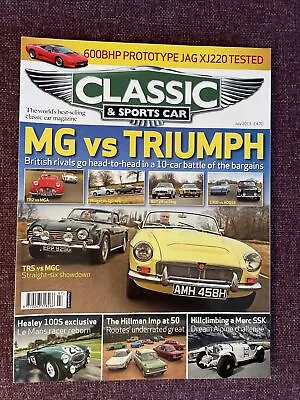 £3.99 • Buy Classic And Sportscar Magazine July 2013 Triumph V MG Hillman Imp Healey 100s
