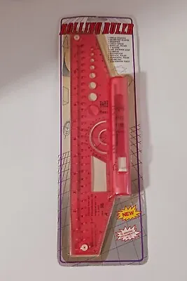 Rolling Ruler RARE Vintage RED!!!! New Old Stock • $19.99