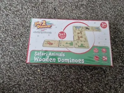 £5.99 • Buy Safari Animals Wooden Dominoes Brand New Sealed 3+ Children