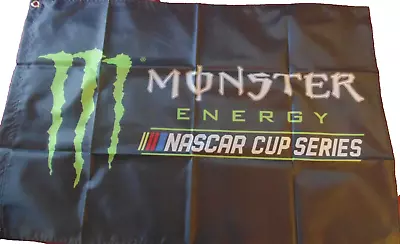 Monster Energy Nascar Cup Series Racing Banner Flag 38 X 24 • $14