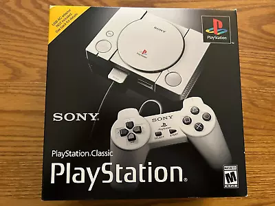 Sony PlayStation Classic Mini Gray Console (3003868) Mint With USB Drive • $165