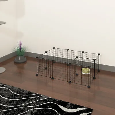 £18.99 • Buy 12x Enclosure Pet Fence Play Pen Dog Rabbit Puppy Playpen Exercise Fencing Cage