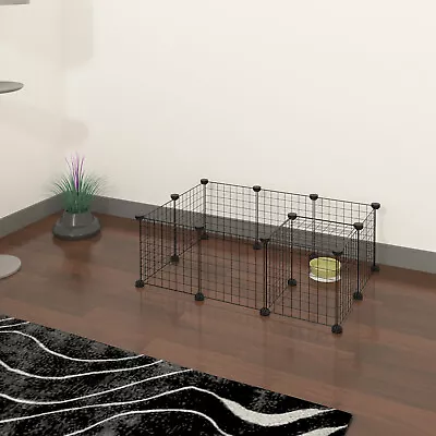£18.99 • Buy 12x Enclosure Pet Fence Play Pen Dog Rabbit Puppy Playpen Exercise Fencing Cage