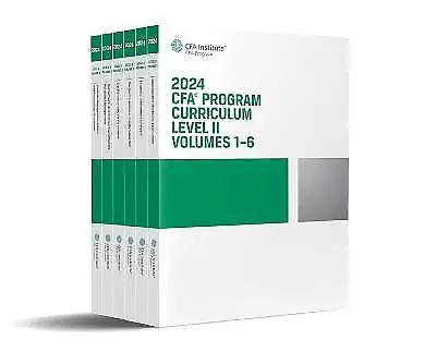 2024 CFA Program Curriculum Level II Box Set  CFA • £160.68