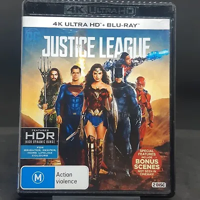 Justice League Bluray + 4K Ultra HD 2 Disc • $15