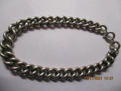 £85 • Buy Vintage Silver Watch Chain Conversion , Bracelet,  20.3 Cm  Length  , 30.08 Gr