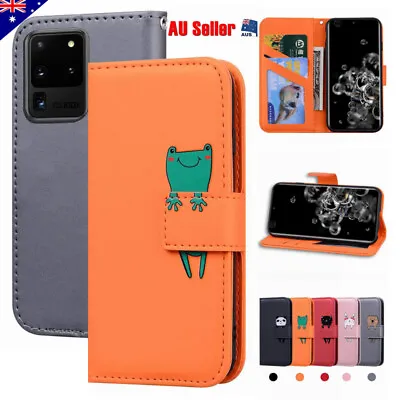 For Samsung S24 S23 S22 S21 20 10 Ultra Plus Case Cute Leather Wallet Flip Cover • $12.59