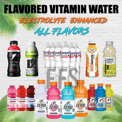 Vitamin Water Flavored Electrolyte Sports Fitness Energy Low Calorie Variety Lot • $23.85