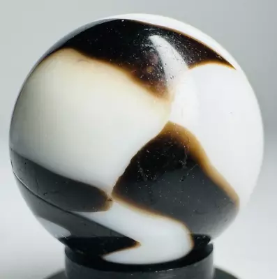 Vintage Marbles Collection Peltier Loaded Black Aventurine Zebra .64  NLR Rainbo • $29.95