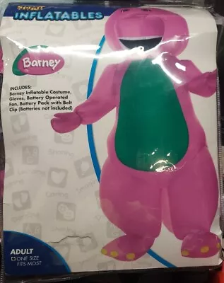 Barney Dinosaur Inflatable Costume Adult One Size Spirit Halloween Used • $75