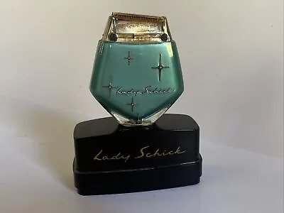 Vintage Lady Schick Electric Razor Shaver Mid-Century Modern Starburst Teal • $13.50