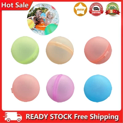 £21.99 • Buy 6/12Pcs Fast Self Sealing Balloons Water Bomb Splash Balls Reusable Refill Toys
