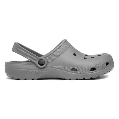 Shoezone Mens Sandals Grey Adults Womens Mule Unisex Clogs Berman SIZE • £7.99