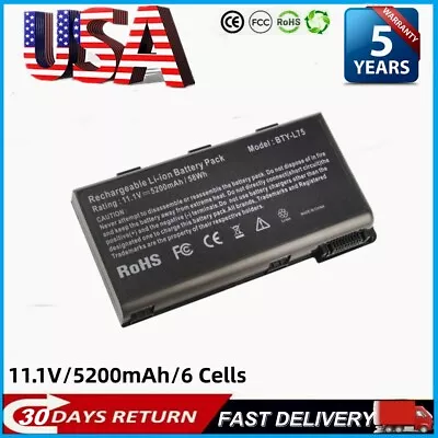 6 Cells Battery BTY-L74 For MSI CR700 CX600X CX610 CX620 CX620X CX630 CX700 • $17.99