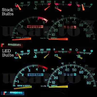 Dash Cluster Gauge AQUA BLUE LED LIGHTS KIT Fits 90-94 Chevy GMC Suburban Analog • $8.99