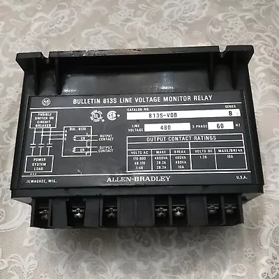 Allen-Bradley Bulletin 813S Line Voltage Monitor Relay 813S-V0B Ser B • $34.99