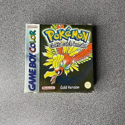 Pokemon Gold CIB Complete In Box Nintendo Gameboy Color Authentic UK English • $225