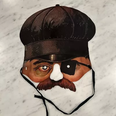 Man Black Hat Eye Patch & Mustache Diecut Mask Halloween/Masquerade/Costume • $9.99