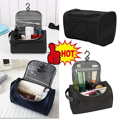 Mens Toiletry Bag Travel Carrying Makeup Case Shower Bathroom Storage Waterproof • $4.96