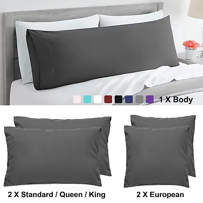 2Pack Pillow Cases Hotel Quality Pillowcase Standard/European/Queen/King/Body • $13.90
