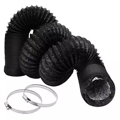 3Inch Flexible Ducting Hose 16.5 Feet Black Aluminum Ducting Dryer Black- 3inch • $26.92