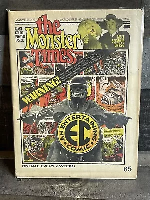 The Monster Times Magazine Newspaper #10 May 1972 Horror Sci-Fi Fantasy Vintage  • $17.60