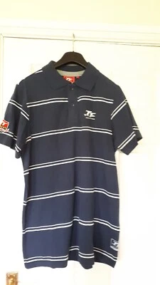 £11 • Buy Isle Of Man TT Races Polo Shirt Size Large Navy And White
