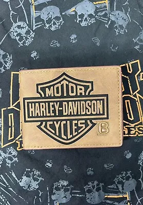 Harley Davidson / A Bikers Prayer Custom Made Leather Wallet • $17