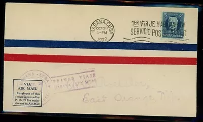 1927 Habana Havana KeyWest Florida Airmail Envelope • $20
