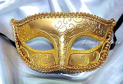 Holiday Venetian Masquerade Mask With And Pixie Dust - Costume New Year's Party • $4.21