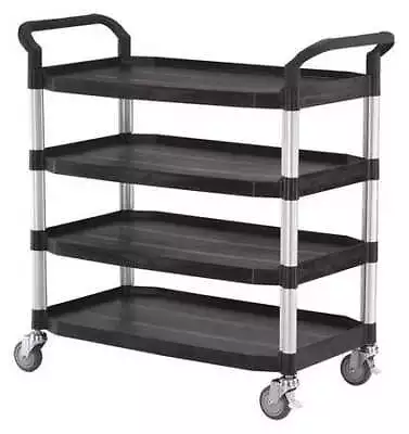 Zoro Select 35Kt28 Dual-Handle Utility Cart With Lipped Plastic Shelves (2) • $297.99