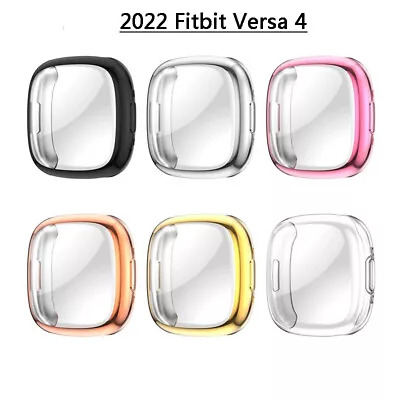 For Fitbit Versa 4 / Sense 2 TPU Plating Screen Protector Case Full Cover  • $12.99