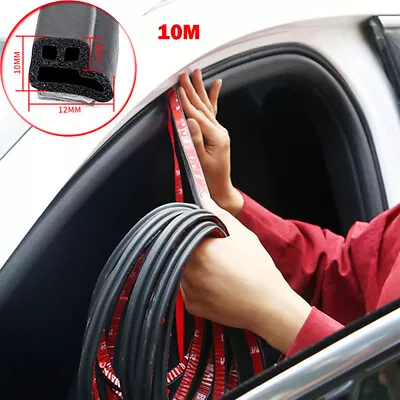 L Shape 10M Universal Car Door Rubber Seal Trim Strip Weatherstrip Edge Cover AU • $29.01