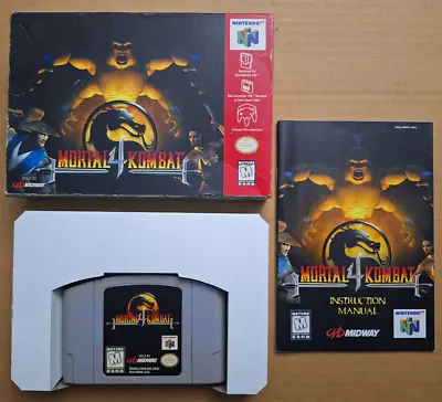 Mortal Kombat 4 (Nintendo 64/N64) Complete CIB Tested • $75