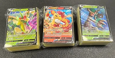 Pokemon Card Lot 100 TCG Cards + Ultra Rare 10 Holos | VMAX GX EX VSTAR OR V! • $13.99