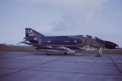 4677 Original Military Aircraft Slide F-4d Phantom 65-0644/ln 48tfw Usaf 1974 • $3.50