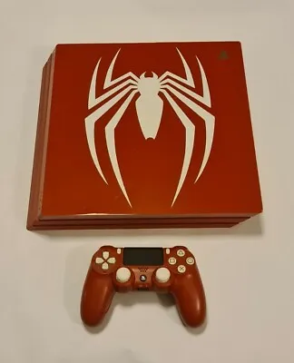 $745 • Buy Sony PS4 Playstation Pro Spider-Man Limited Edition Japan CUH-7100B Firmware 9.0