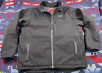 Men’s Milwaukee M12 Heated Toughshell Jacket Coat Black (NO BATTERY) Sz XXL 2XL • $99.99