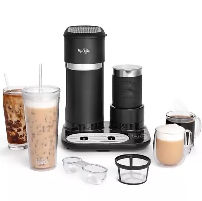 Mr. Coffee 4-in1 Single-Serve Latte Iced And Hot Coffee Maker Black - NEW • $170