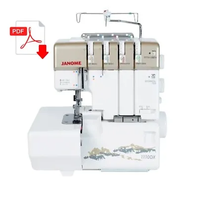 For Janome 1110DX Sewing Machine SERVICE REPAIR MANUAL  • $17.59