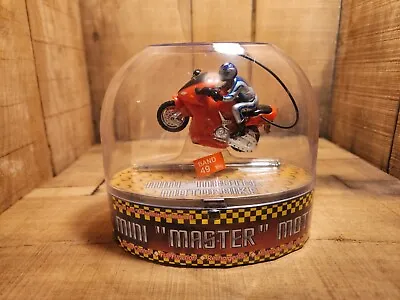 NIP Radio Controlled Racing Mini Master Motorbike Red Micro Motorcycle M.T. 2002 • $13.99