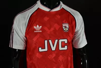 £108 • Buy 1990-92 Adidas ARSENAL FC GUNNERS London Home Shirt Official REMAKE 2020 SIZE XS