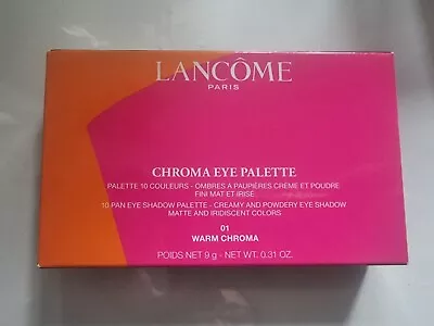 Lancome Chroma Eye Palette 10 Pan Eye Shadow Palette 01 Warm Chroma • £12.99