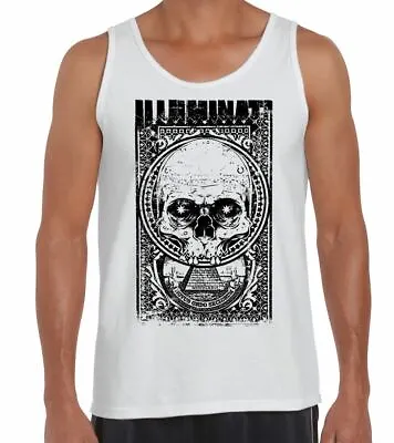 £12.95 • Buy Illuminati Skull NWO Men's Vest Tank Top - T-Shirt