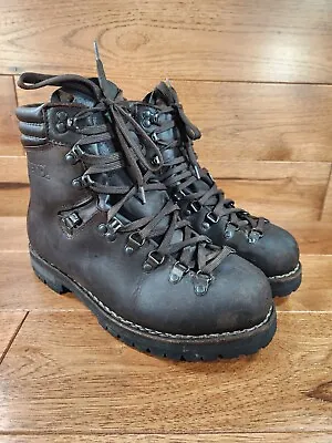 Meindl Super Perfekt Brown Leather Rugged Heavy Duty Work Hiking Boots Size 9.5 • $189.99
