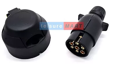 12N 7 Pin Towing Trailer Caravan Plug And Socket 12 Volt 12 N Type For Lights • £7.54