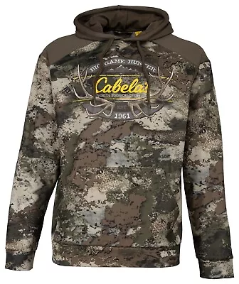 Cabela's O2 Camo Logo Hoodie Long Sleeve Mens Size Large NWT • $32.95