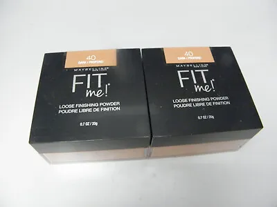 2-count Maybelline Fit Me! Loose Finishing Powder 40 Dark • $11.95