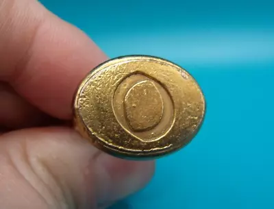 Vintage Mid-Century Goldtone Initial  O  Sealing Wax Seal Stamp • $8.88